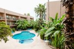Pool and hot tub area